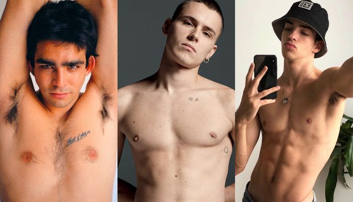 Arón Piper, Manu Ríos e Omar A0yuso elite trisal gay