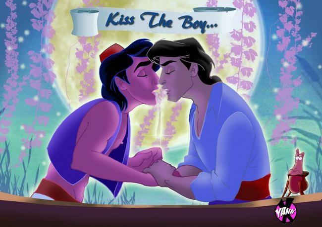 Personagens de desenhos animados e contos infantis viram gays em arte homoerótica de Yannick Tallarida