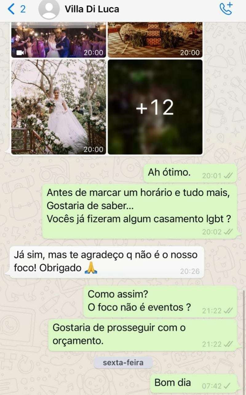 Casamento lésbico em Aparecida de Goiânia