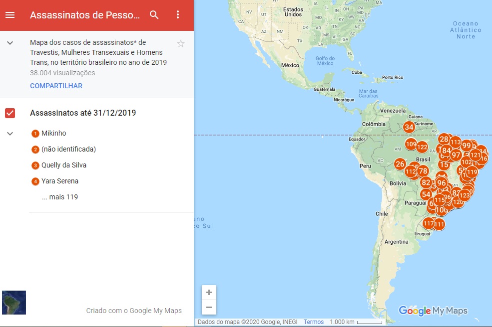 assassinato de travestis transexuais 2019