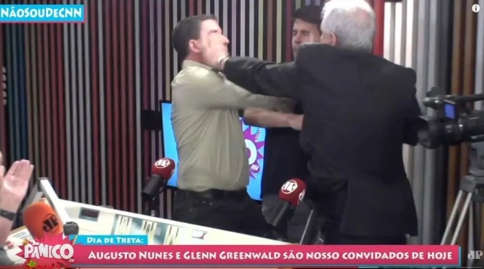 Glenn Greenwald apanha de Augusto Nunes ao vivo na Jovem Pan
