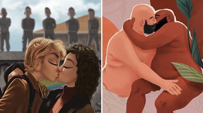 Beijos gay e lésbico na Avenida Paulista