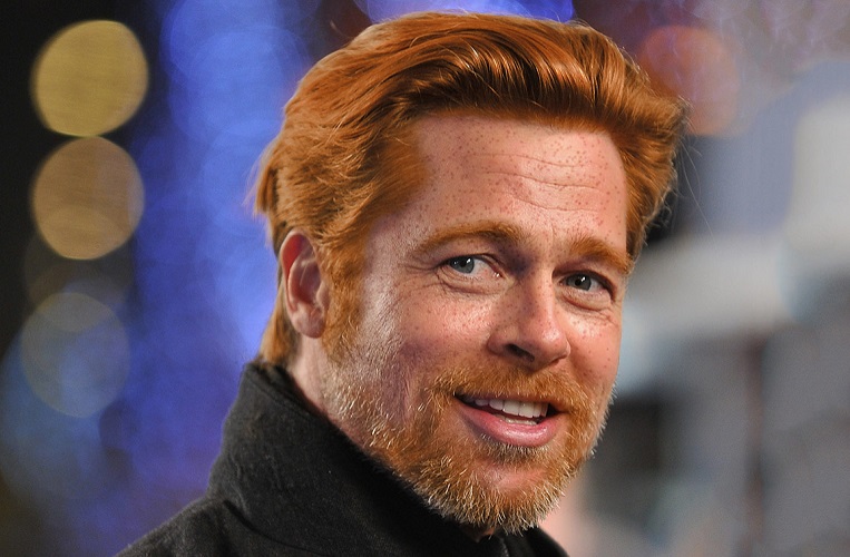 Brad Pitt, sex symbol ficou ruivo em brincadeira de tumblr