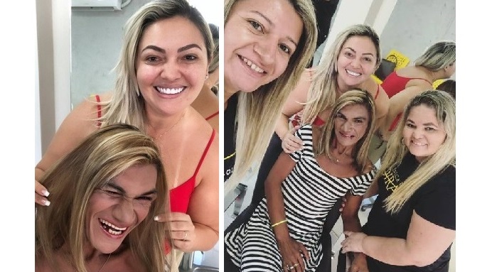 Dona de salão de beleza em Natal se comove com transexual e lhe dá um dia de princesa