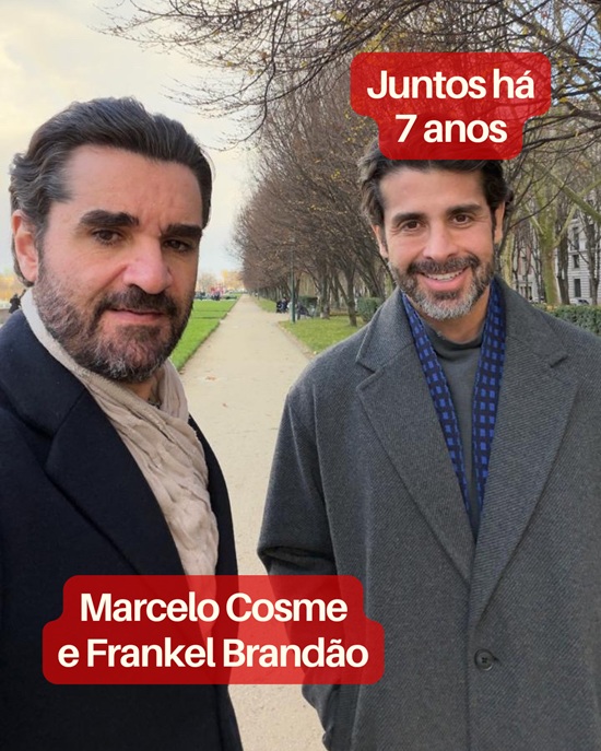 Casais gays famosos: Marcelo Cosme e Frankel Brandão