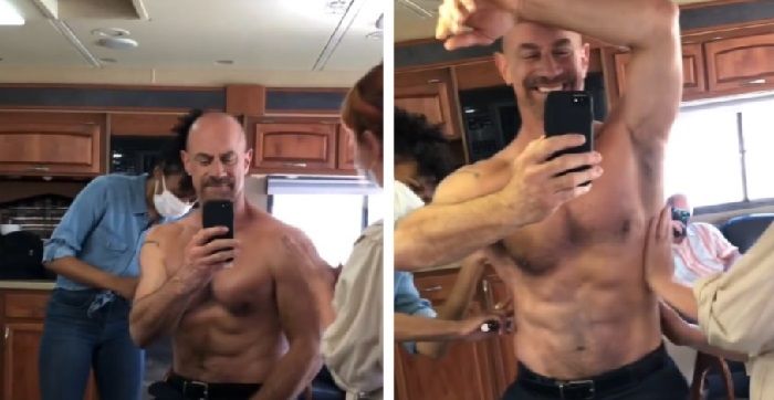 Ator de Law & Order Christopher Meloni mostra corpo sarado