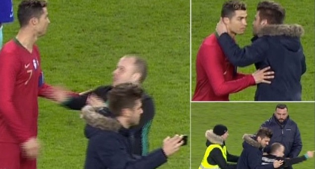 Não foi Speed que invadiu o campo e beijou os pés a Cristiano Ronaldo -  Futebol Divertido
