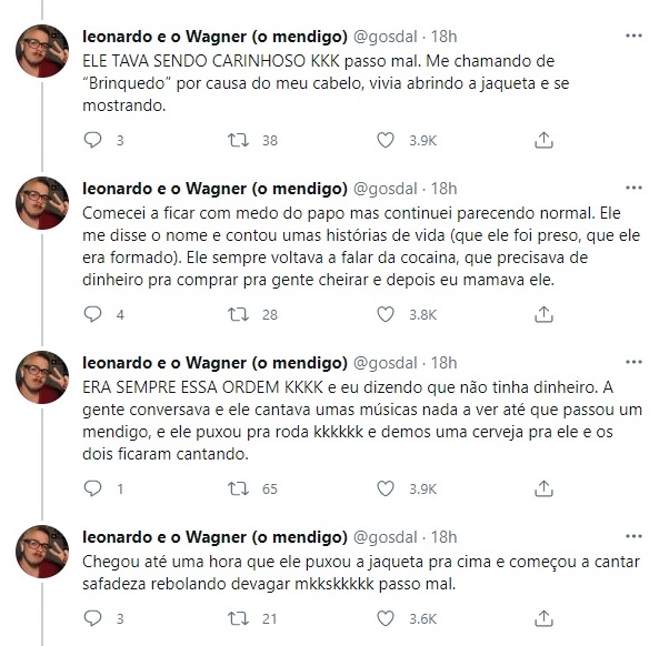 Date gay com bandido em Curitiba viraliza no Twitter: Leonardo Gosdal