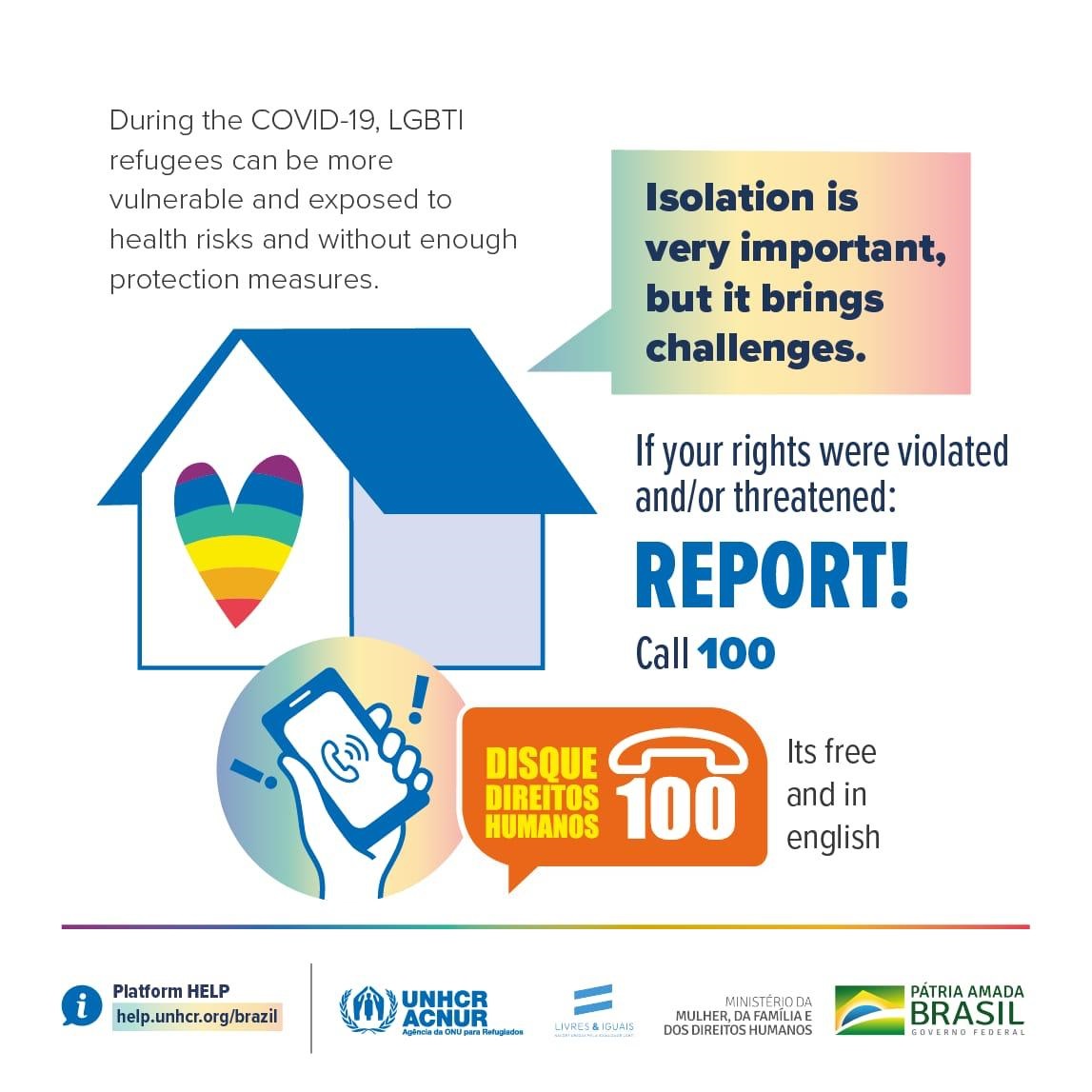 Disque 100: Ministério dos Direitos Humanos lança campanha com foco em refugiados LGBT