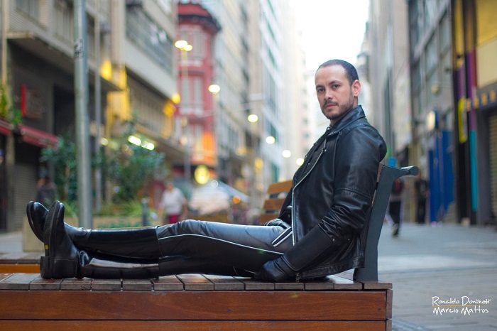 Dom PC: candidato ao concurso Mister Leather Brasil do bar gay Eagle São Paulo