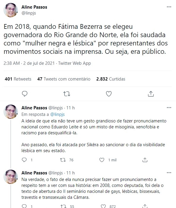 Fátima Bezerra lésbica