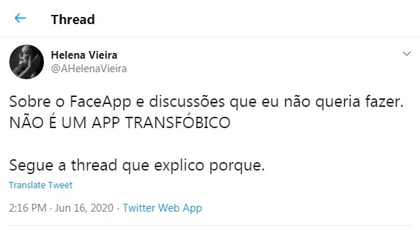 Transfobia no FaceApp é discutida por transexuais