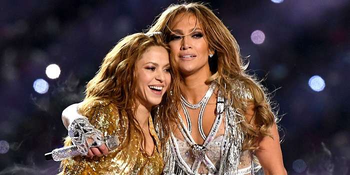 Jennifer Lopez e Shakira no Super Bowl 2020