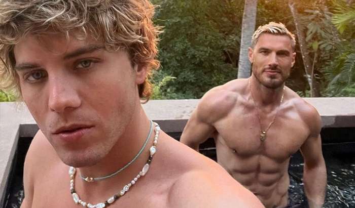 Lukas Gage e Chris Appleton: namoro gay