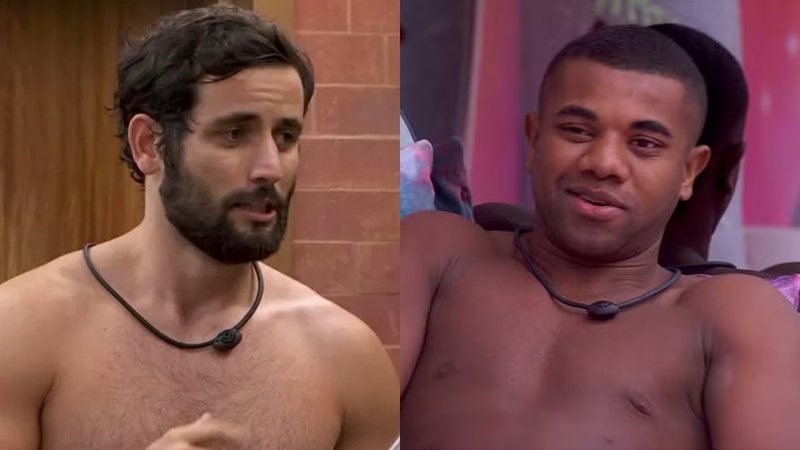 Davi e Matteus pulam pelados na piscina