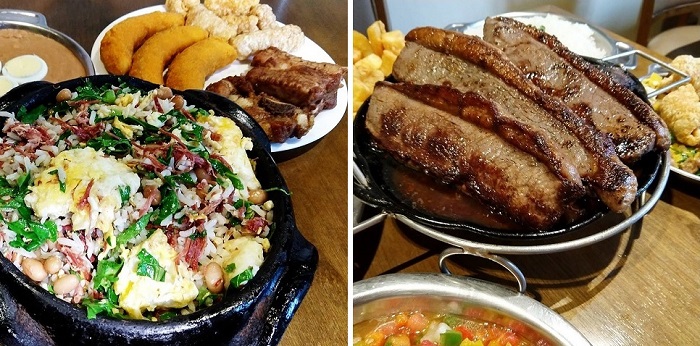 Mexida mineira e picanha à mineira no restaurante LGBT friendly O Mineiro Prime