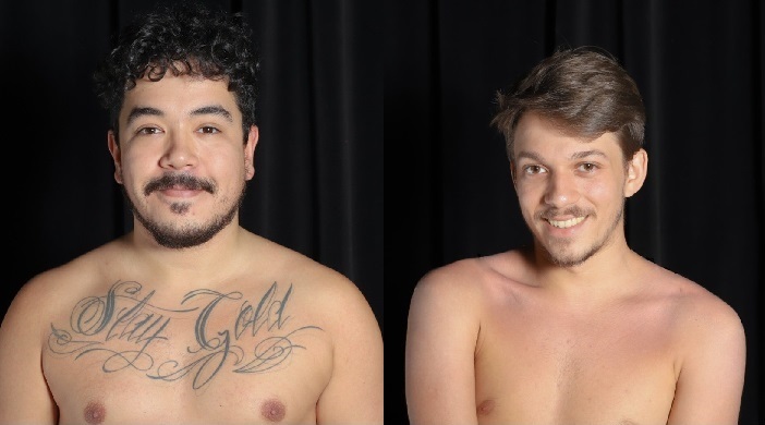 Gui Giannetto e Silvano Vieira: peça gay tira roupa do elenco maculino