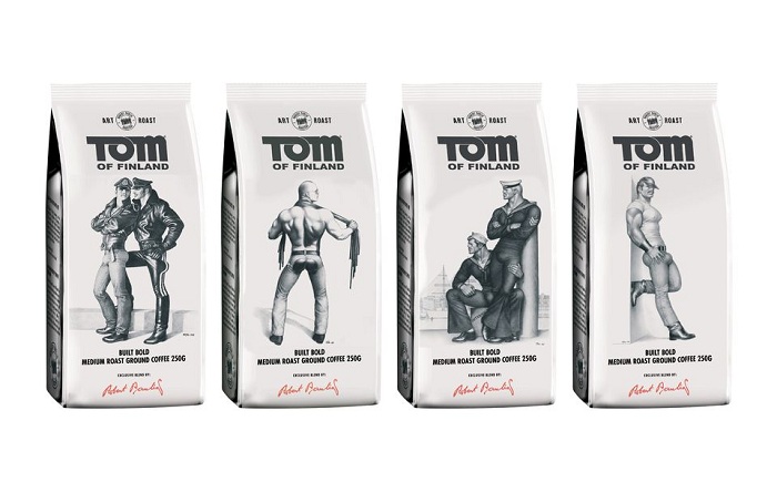 Músculos e homoerotismo de Tom of Finland estampa marca de café 
