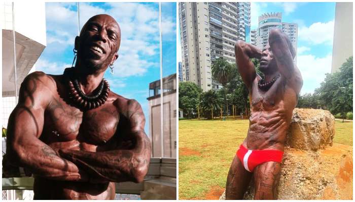 Conheça Avatar 23 cm, que carrega no saco 450 g de 52 piercings