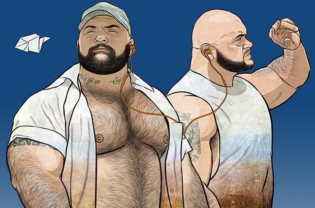 Cauro Hige: artista faz desenhos homoeróticos com bears