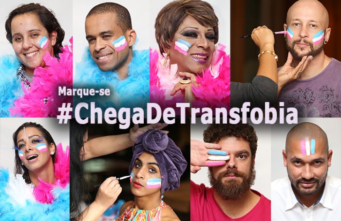 Parada do Orgulho LGBT de São Paulo lança campanha para pessoas colorirem rostos com cores da bandeira trans