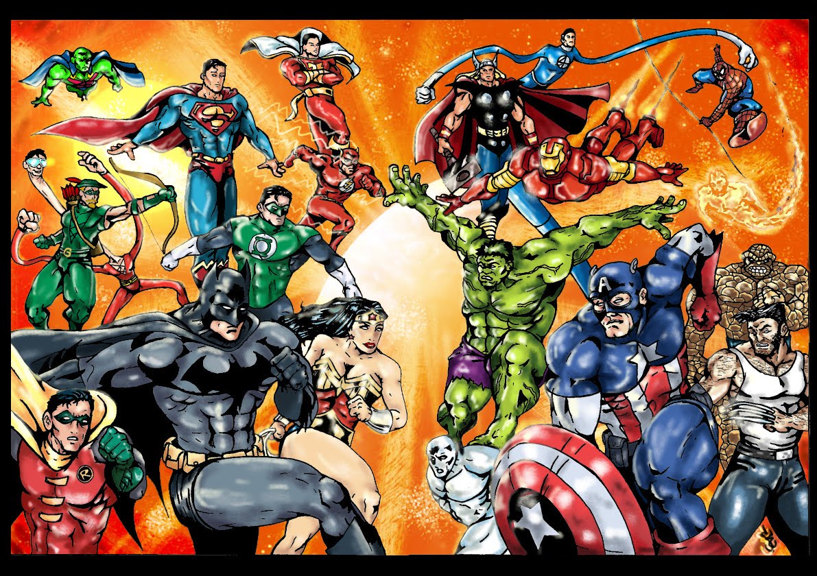 Heróis da DC Comics e da Marvel são tema desta edição