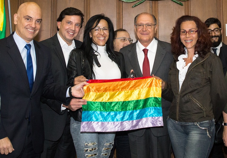 Geraldo Alckmin em evento que marca aniversário de lei anti-homofobia em São Paulo e anuncia conquista LGBT para boletins de ocorrência