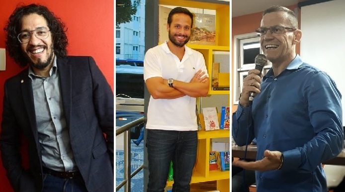 Marcelo Calero, Jean Wyllys e Fabiano Contarato: congressistas gays eleitos em 2018