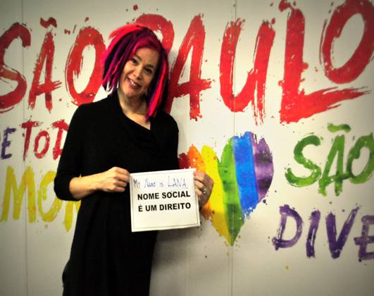 Lana Wachowski conhece Transcidadania, no Centro de Cidadania LGBT Arouche, em São Paulo