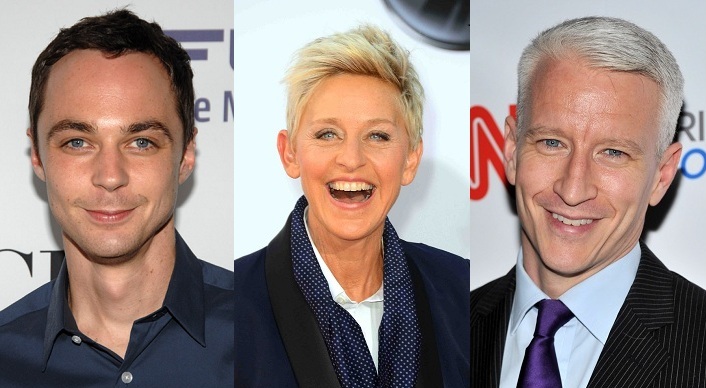 Jim Parsons, Ellen Degeneres e Anderson Cooper: astros LGBT -  gays e lésbicas famosos - estão dentre os mais bem pagos da TV dos EUA