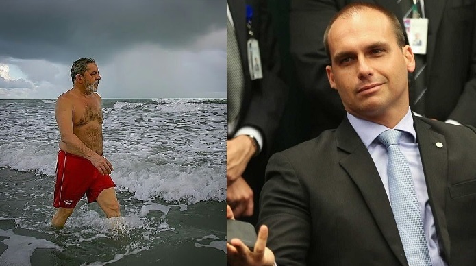 Eduardo Bolsonaro curte foto de Lula no Instagram e internet faz piadas sobre isso