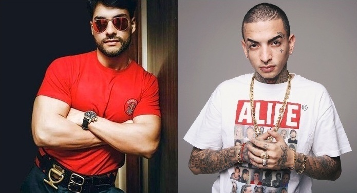 MC Guimê tem ciúmes e manda tirar Bruno Camargo, o bombeiro da 269 Chilli Pepper, do palco da Eliana