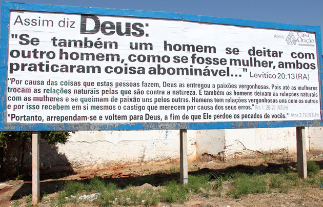 Outdoor homofóbico colocado por igreja evangélica de Ribeirão Preto é proibido pela Justiça de São Paulo