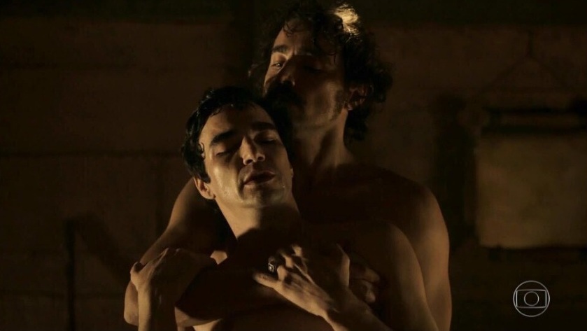 Primeira cena de sexo gay na televisão aberta - Liberdade, Liberdade