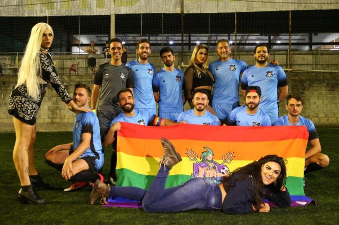 Sereyos disputa a 1ª Copa Sul Gay de futebol society. Foto: Leo Munhoz/Diário Catarinense