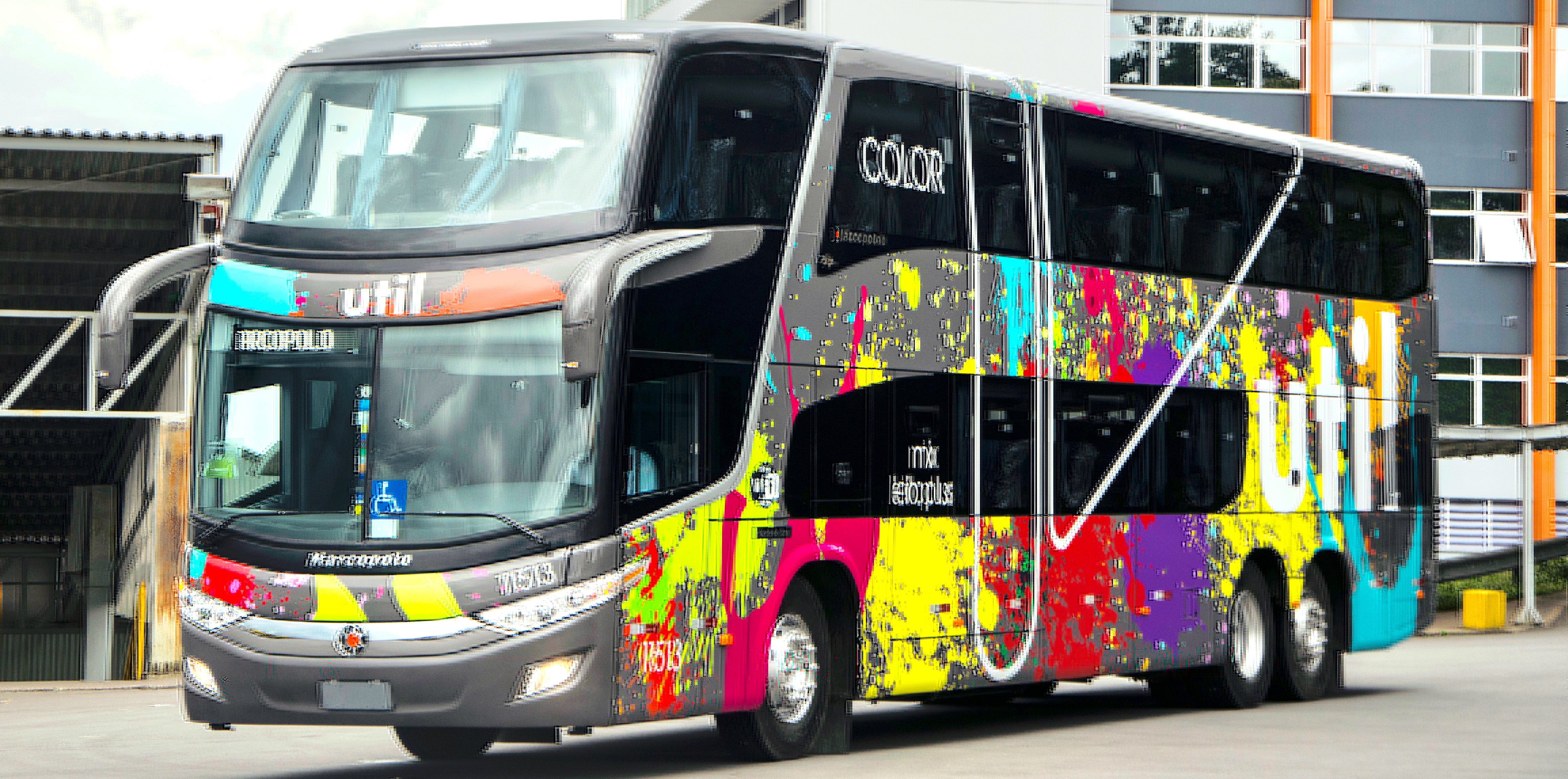 Empresa de viação rodoviária Util lança ônibus coloridos para promover inclusão a LGBT