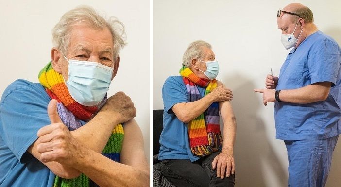 Sir Ian McKellen é vacinado contra covid: orgulho gay