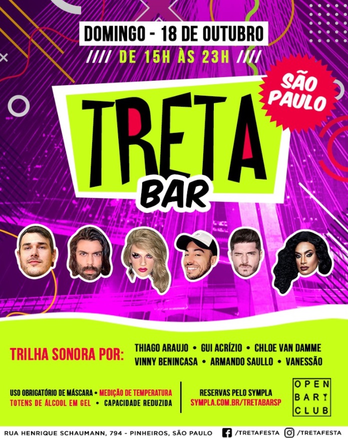 Festa gay Treta em São Paulo - aglomeração