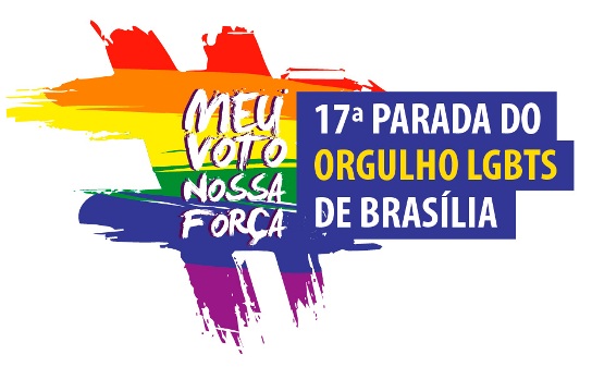 "Meu voto. Nossa força" é tema da 17ª Parada LGBT de Brasília, que rola em 7 de setembro