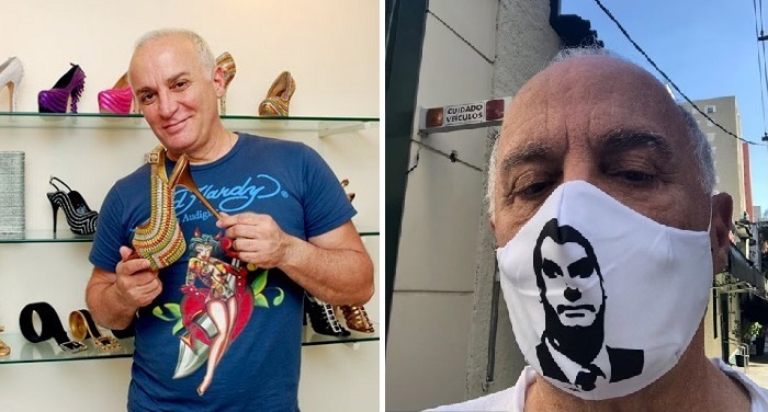 'Sapateiro' de estrelas, Fernando Pires defende Bolsonaro e ataca gays