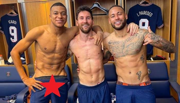 Volume no short de Mbappé em foto com Neymar Jr. e Messi gera elogios 