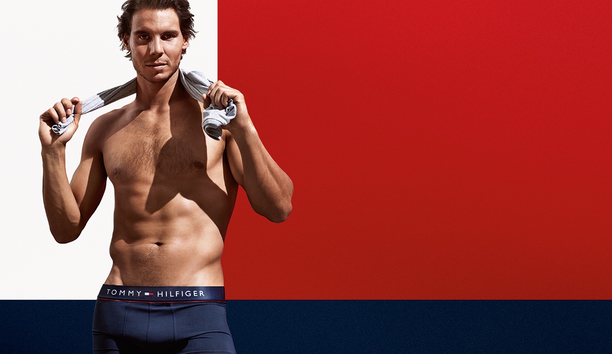 Rafael Nadal é o novo 'corpo' das cuecas de Tommy Hilfiger