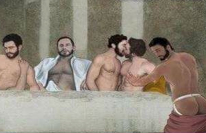 Bar gay faz paródia hot da Santa Ceia e inflama católicos