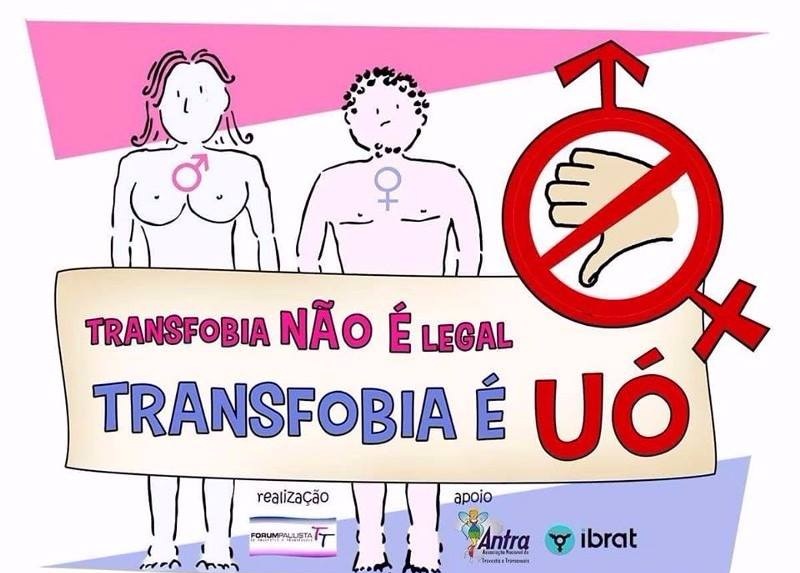 Campanha 'Transfobia não é legal, é uó' será lançada em SP